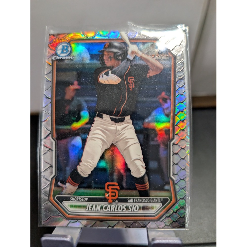 2024 Bowman Chrome Jean Carlos Sio BCP-87 Lunar Glow Refractor SF Giants Card